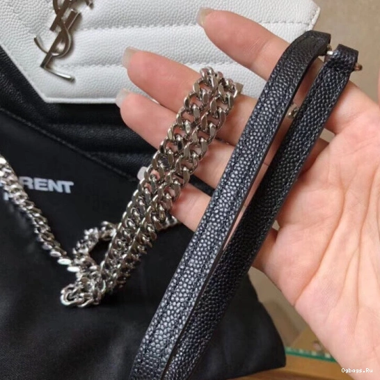 CHAIN MATELASSÉ CASSANDRE WALLET YSL 0808